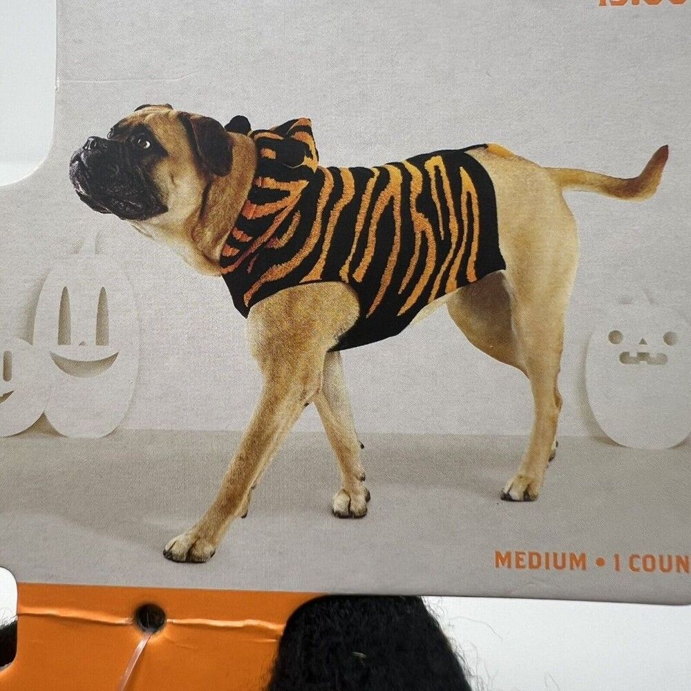 Hyde & Eek! Tiger Pet Halloween Dog Costume Size: Medium~(40 Ibs), Tiger Costume